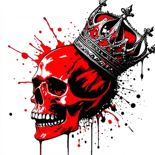 Skull Wearing A Crown
