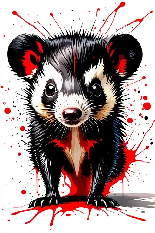 Funny Tatical Opossum