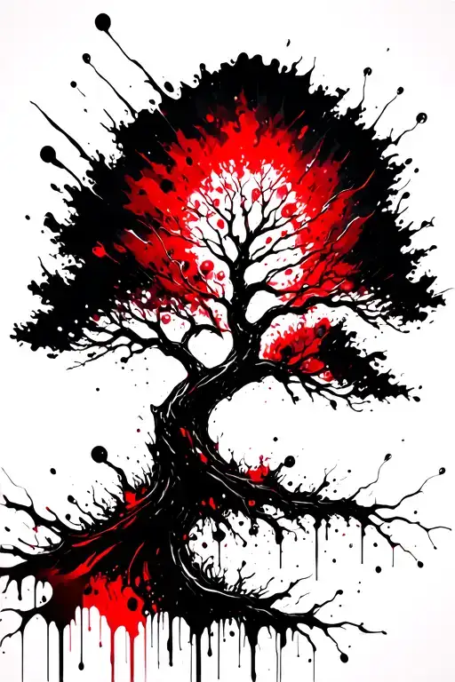 Spiritual And Science Mix Tree Of Life