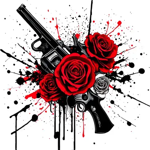 Skulls Guns Roses Laugh Now Cry Later Mask