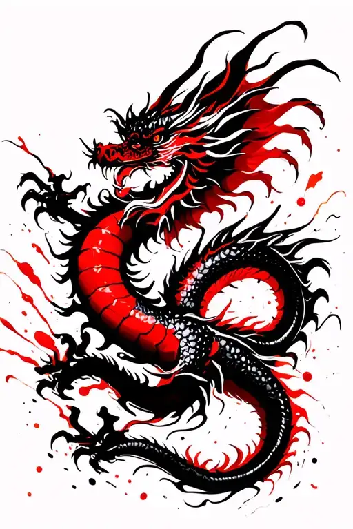 Chinese Dragon Flying