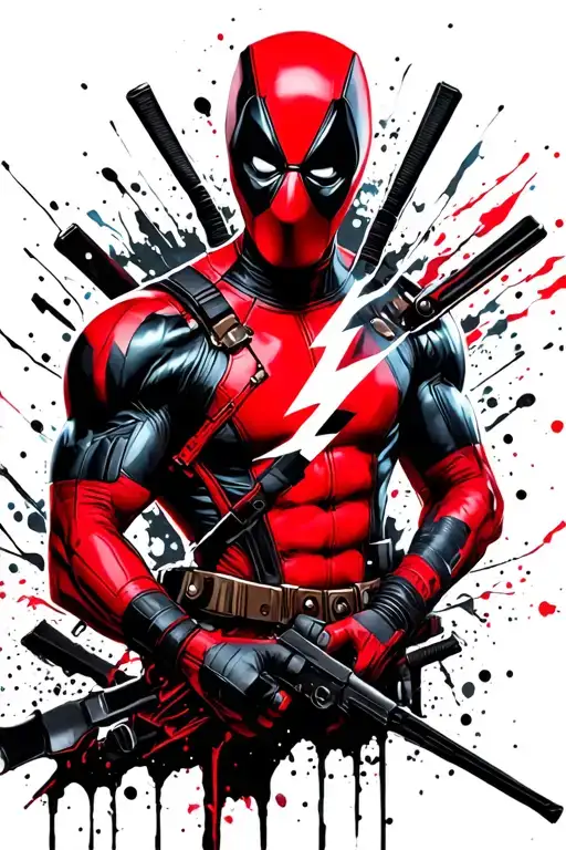 Deadpool And Lightning
