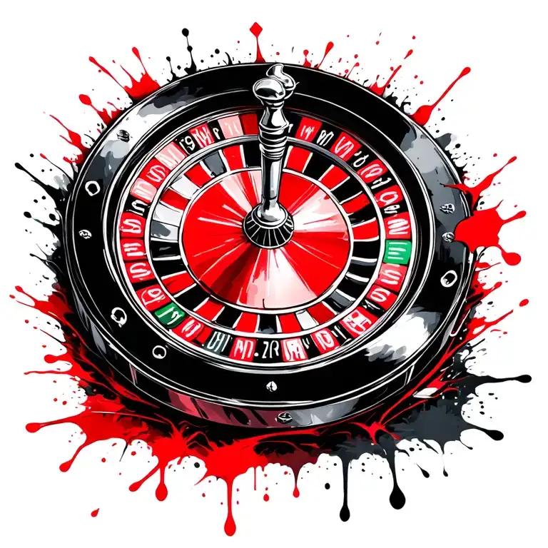 Roulette And Blackjack Hand Using A Jack