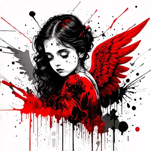 Angel Girl Forearm Sleeve