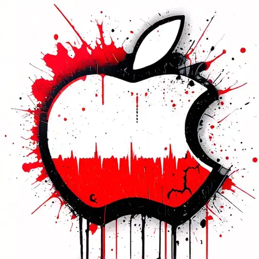 Apple Scissors Heart Rate Monitor Line Circling