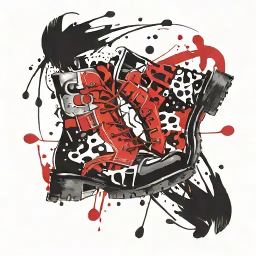 Black Mustache And Heel