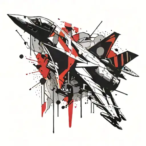 Paper Airplane With Fighter Jet Shadow