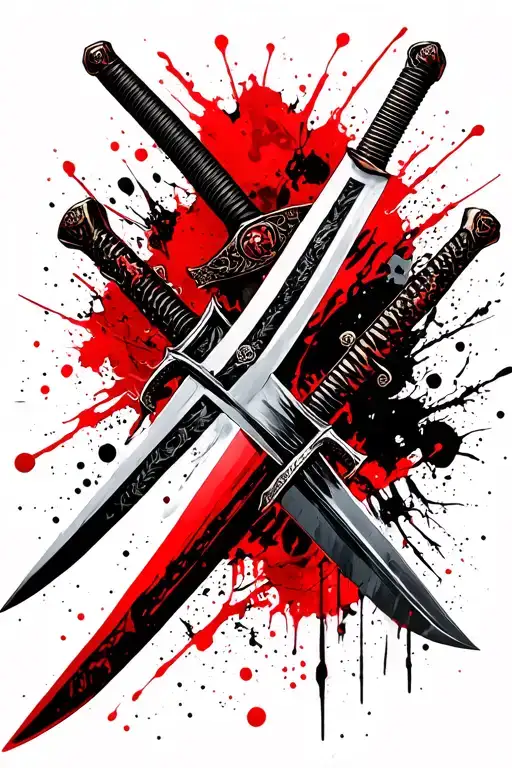 Katana Swords Drawn