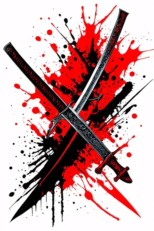 Katana Swords Drawn