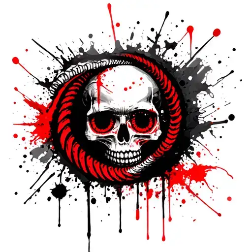 Skull And Spiral Eyes