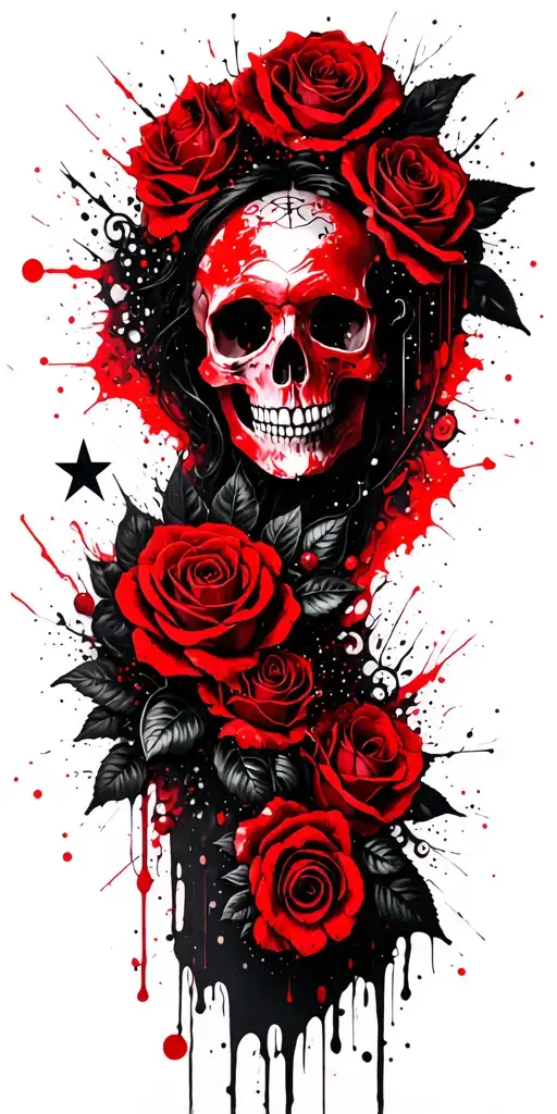 Lace With Hidden Skulls In The Lace And Roses Stars And Galaxies