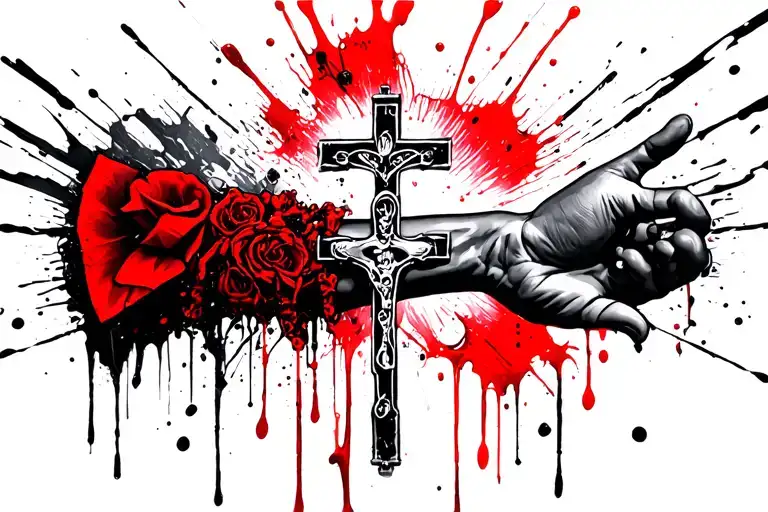 Rosary Going Around Forearm