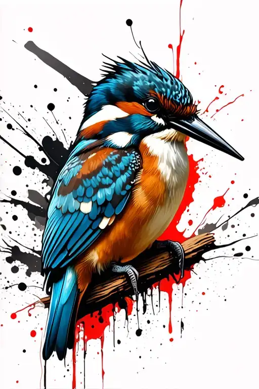 White-collared Kingfisher Perched