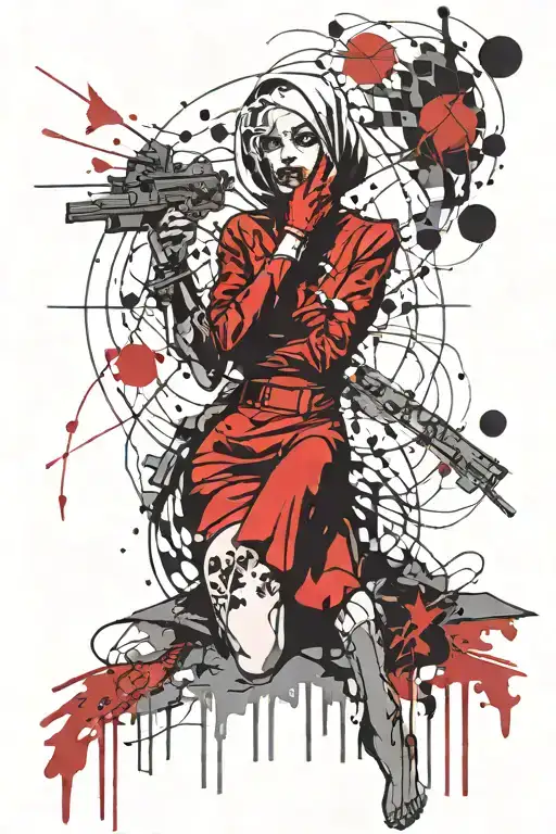 Crazy Goth Slutty Nun Shushing