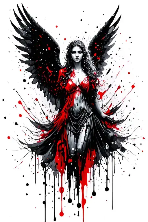 Winter And Angel Cemetery Longing Time