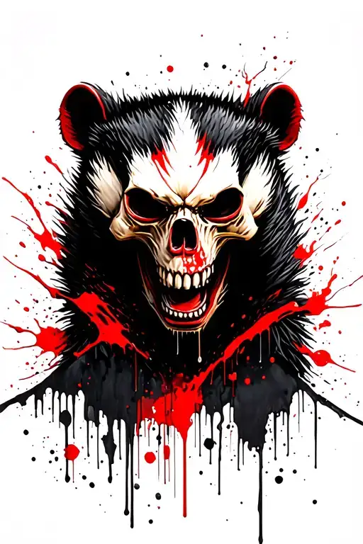 Demmic Skull Faced Honey Badger