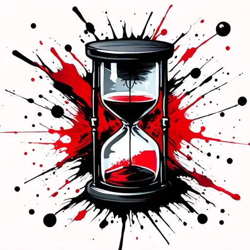 Hourglass Tattoo Design Inspired