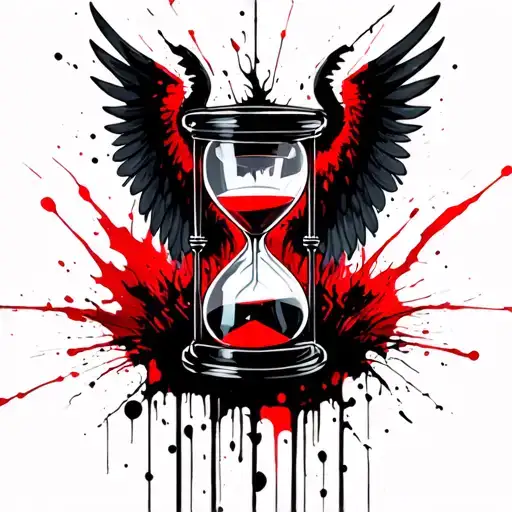 Hourglass Tattoo Angel