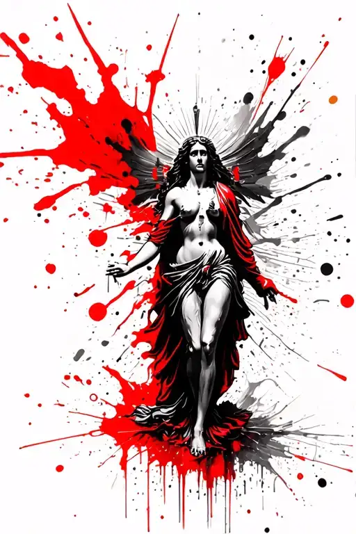 Virgin Walks From Cruz De Jesus Christ