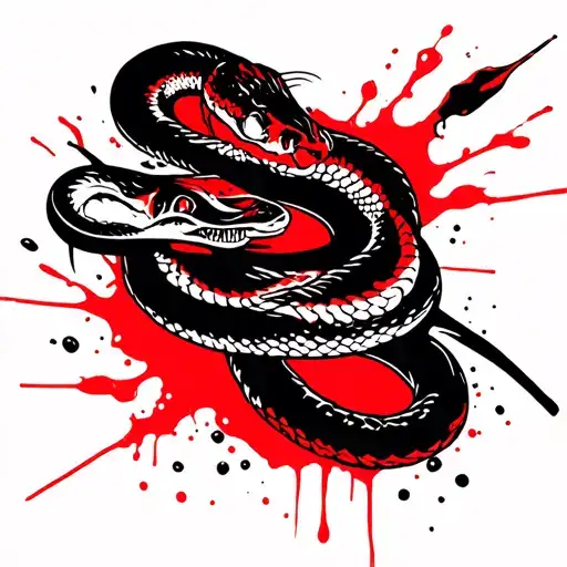 Wrist Tattoo Snake Fight With Hunan