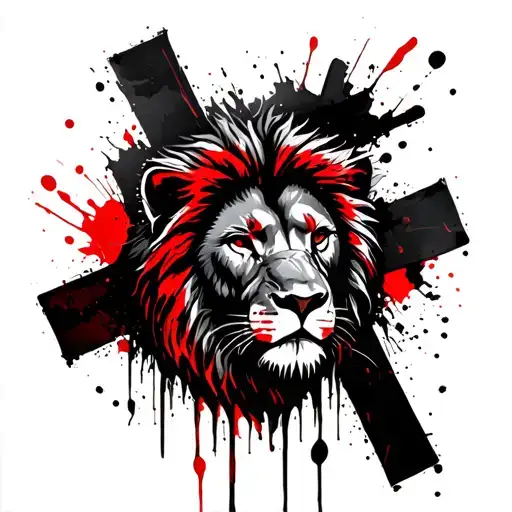 Lion And Cross