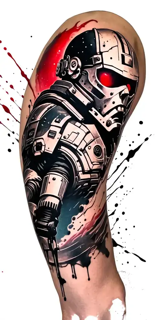 Warhammer 40000 Symbol Combined With Space Marine Emblem