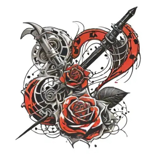 Rose And Scythe Hovering