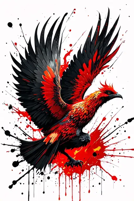Phoenix Bird Flying