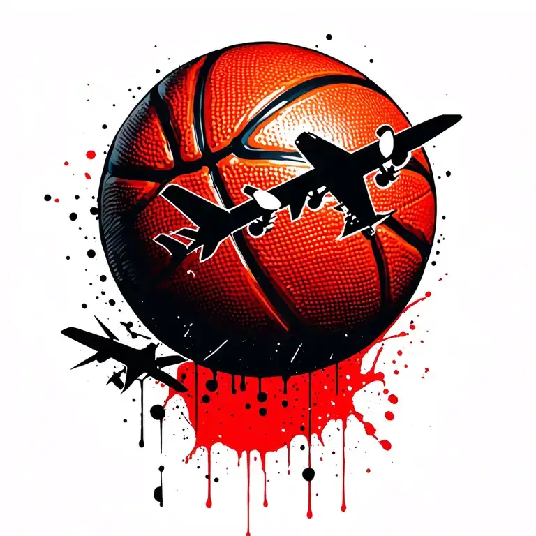 Airplane And Basketball