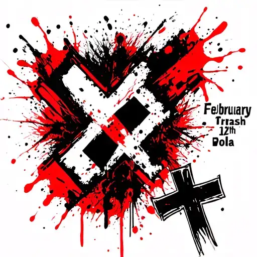 The Date February 12Th With A Cross Next To It