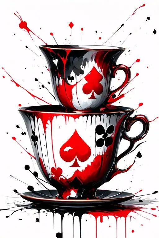 Teacups And Card Suits