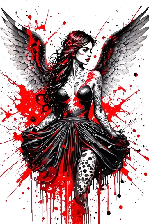 An Angel Woman Dressed