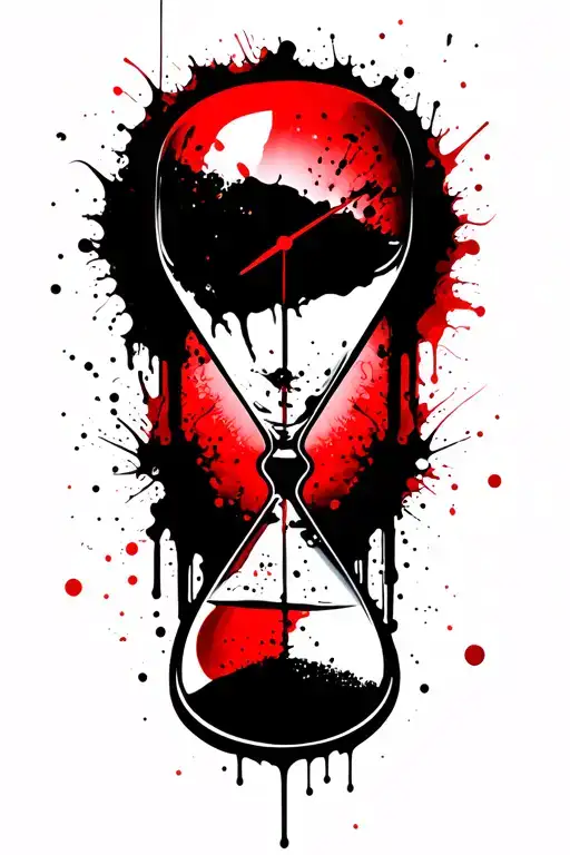 Life Going Down A Hour Glass And Soul Leaving The Body