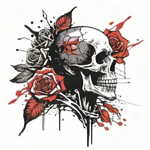 Skull And Roses