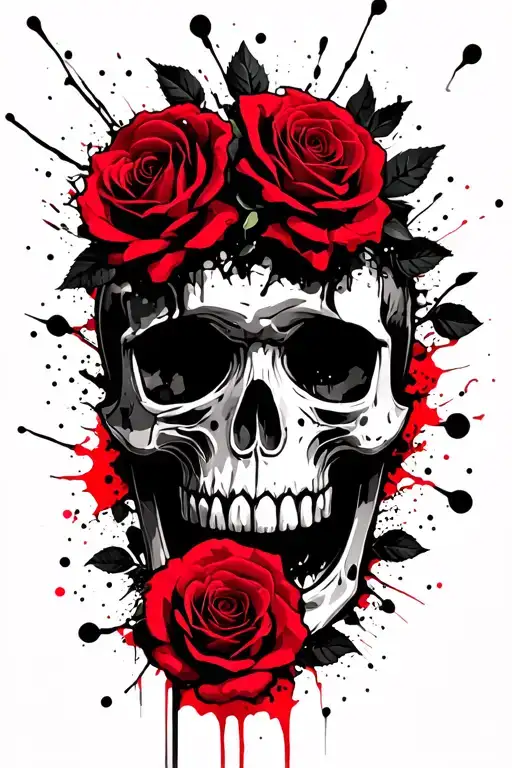 Roses And Skulls