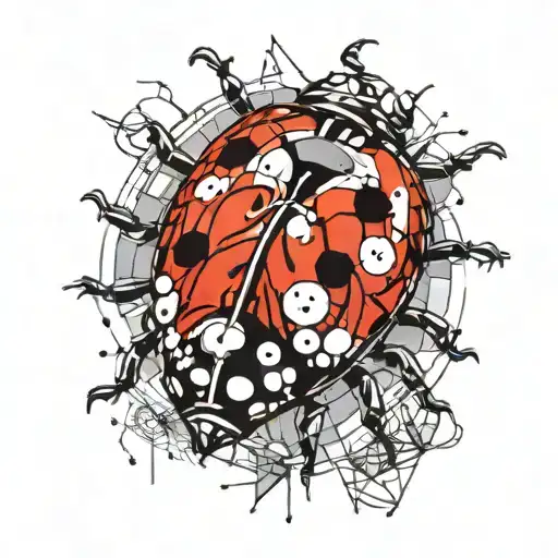 Ladybug Made Of Stained Glass