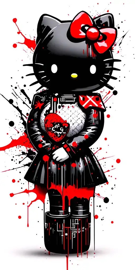 Hello Kitty Cybersigilism Design Inspired