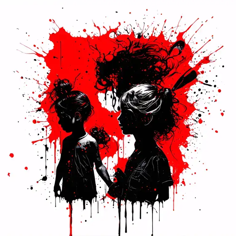 Leon And 2 Female Children Image