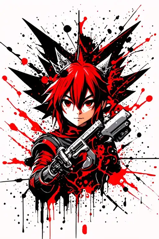 Trash Polka Full Sleeve Tattoo Featuring Iconic Symbols From The Videogame Kingdom Hearts