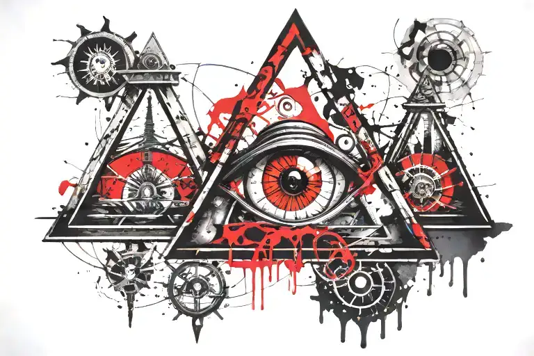 All Seeing Eye Hourglass