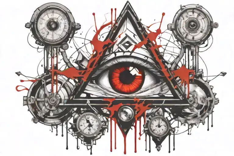 All Seeing Eye Hourglass