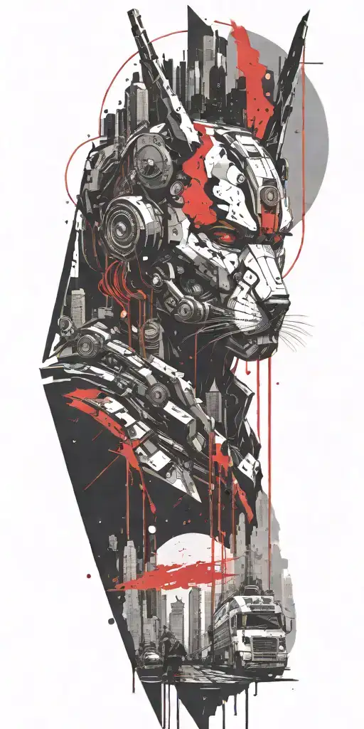 Cyberpunk City With Warhammer 40K Universe