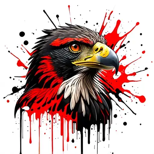 Philippine Eagle Head Tattoo Holding