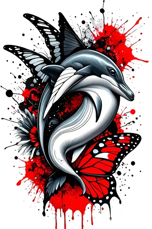 Butterfly And Dolphin