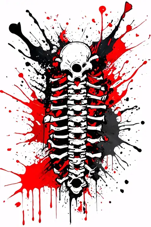 Spine Tattoo With Love Never Fails