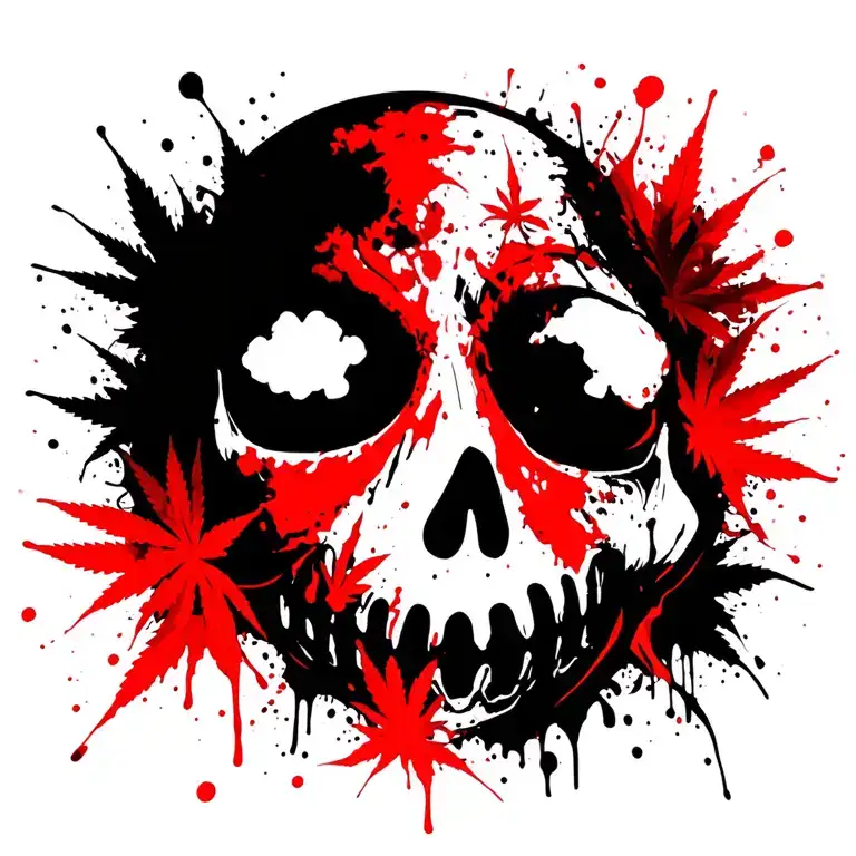 Marijuana Ghost Face