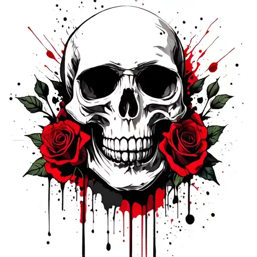 Skull And Roses