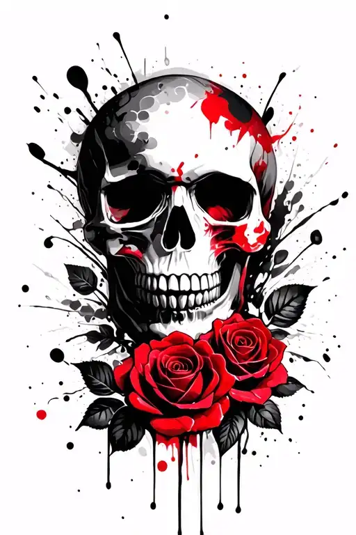 Skull And Roses