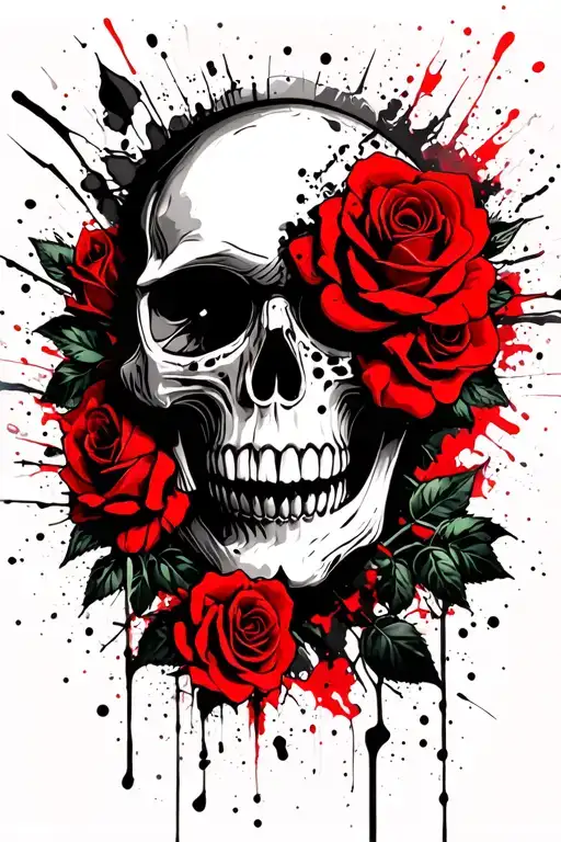 Skull And Roses