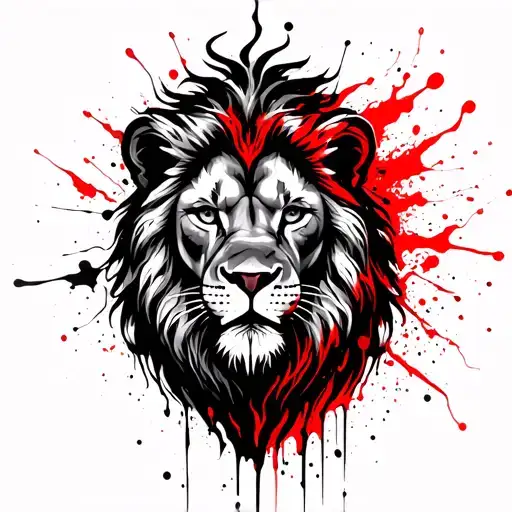 Ancient Scales With Fully Body Lion